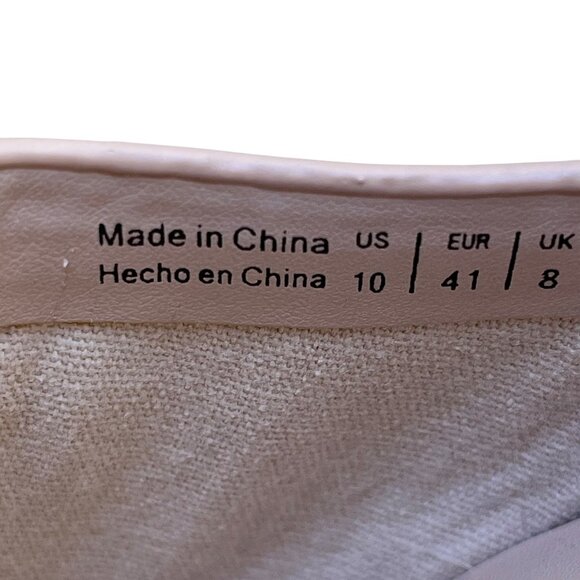 Aldo Women’s Nude Pink Genuine Leather Slip-On Ballet Sternatia Flats Size 10 - Picture 6 of 8